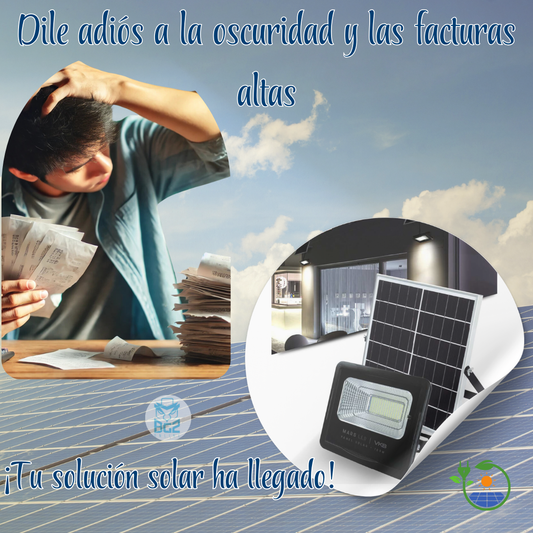 Reflector Con Panel Solar 50w