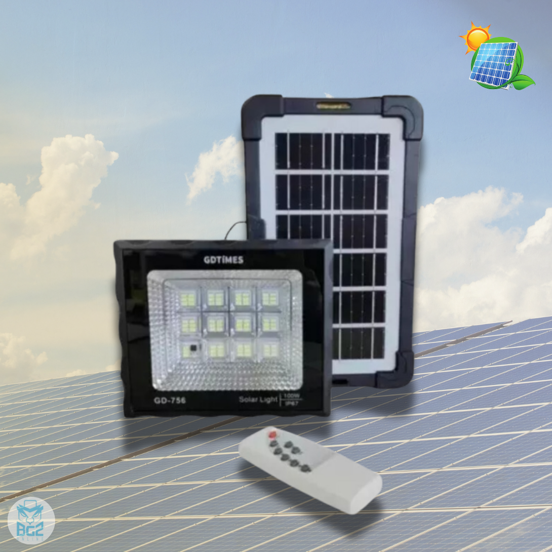 Reflector Con Panel Solar 50w